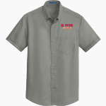 Church & School of St. Peter <span class="pdp-name-mascot">n/a</span> Port Authority Men's Short Sleeve SuperPro Twill Shirt Front Thumbnail