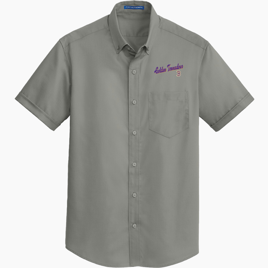 BALL HIGH SCHOOL GOLDEN TORNADOES <span class="pdp-name-mascot">BALL GOLDEN TORNADOES</span> Port Authority Men's Short Sleeve SuperPro Twill Shirt