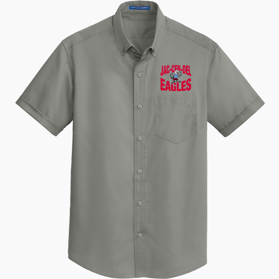 JAC-CEN-DEL HIGH SCHOOL EAGLES <span class="pdp-name-mascot">JAC - CEN-DEL EAGLES</span> Port Authority Men's Short Sleeve SuperPro Twill Shirt