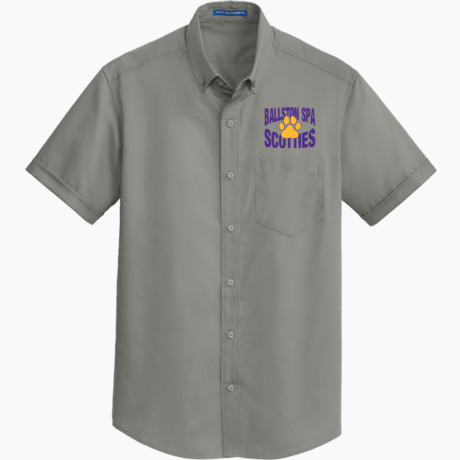 Ballston Spa Scotties The Official Online Store <span class="pdp-name-mascot">Baaston Spa Scotties</span> Port Authority Men's Short Sleeve SuperPro Twill Shirt