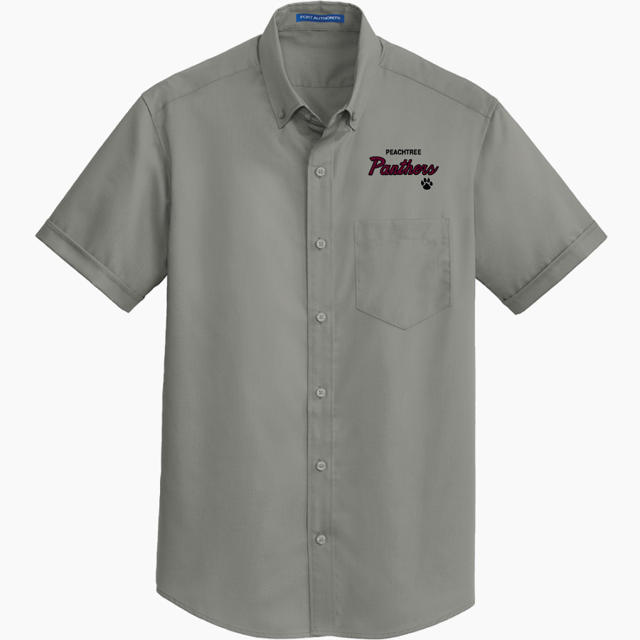 Peachtree Panthers <span class="pdp-name-mascot">Peachtree Academy Panthers</span> Port Authority Men's Short Sleeve SuperPro Twill Shirt