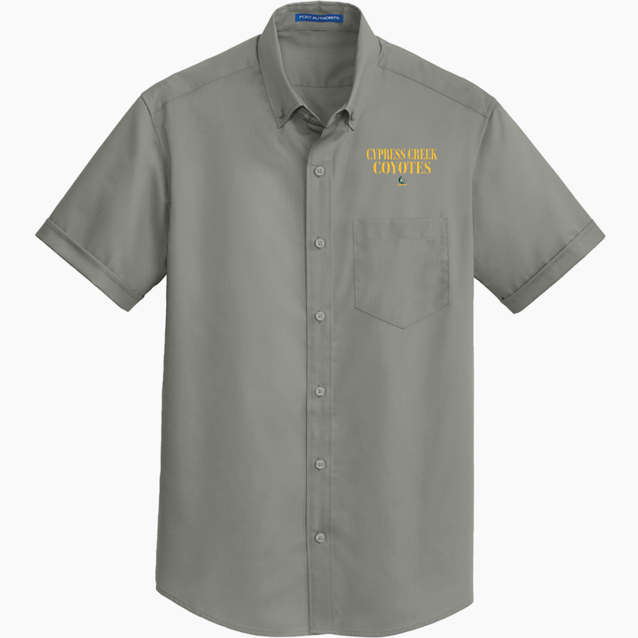 Cypress Creek Coyotes Port Authority Men's Short Sleeve SuperPro Twill Shirt