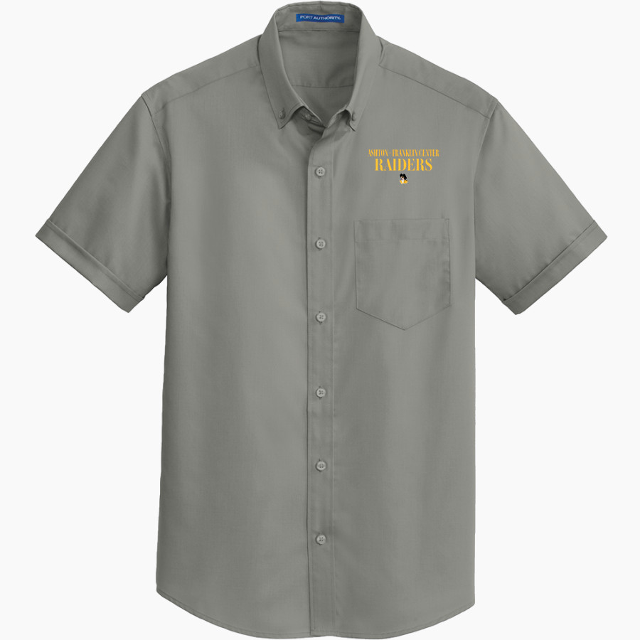 ASHTON-FRANKLIN CENTER H S RAIDERS <span class="pdp-name-mascot">ASHTON - FRANKLIN RAIDERS</span> Port Authority Men's Short Sleeve SuperPro Twill Shirt