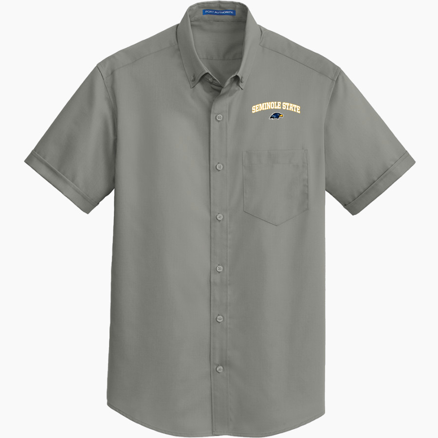 Seminole State College Raiders <span class="pdp-name-mascot">Seminole State Raiders</span> Port Authority Men's Short Sleeve SuperPro Twill Shirt