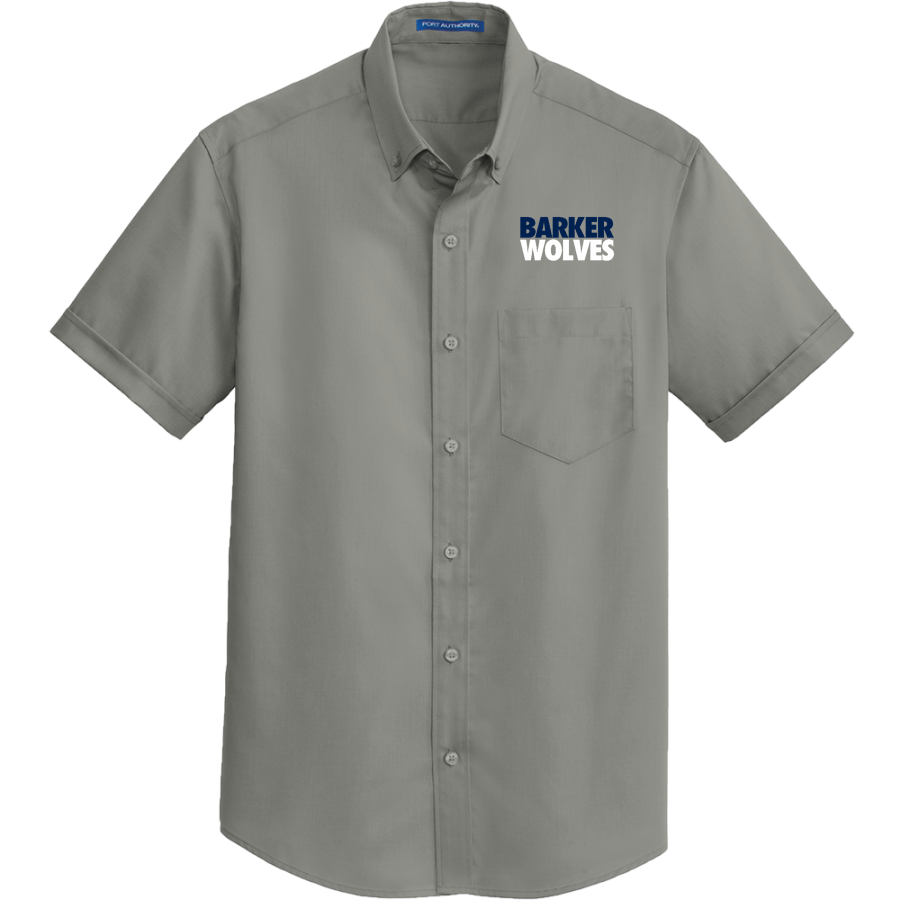 Barker Wolves <span class="pdp-name-mascot">Barker Wolves</span> Port Authority Men's Short Sleeve SuperPro Twill Shirt