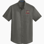 Omro School District Sideline Store <span class="pdp-name-mascot">OMRO FOXES</span> Port Authority Men's Short Sleeve SuperPro Twill Shirt Front Thumbnail