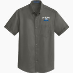Monte Vista Christian Mustangs Port Authority Men's Short Sleeve SuperPro Twill Shirt Front Thumbnail