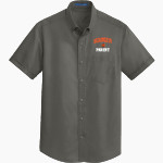Hoover Buccaneers The Official Online Store <span class="pdp-name-mascot">Hoover Buccaneers</span> Port Authority Men's Short Sleeve SuperPro Twill Shirt Front Thumbnail