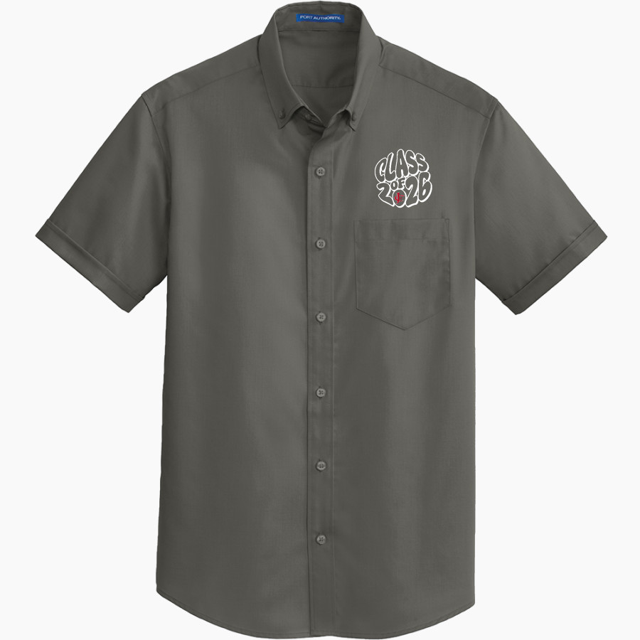 Jupiter Christian Eagles <span class="pdp-name-mascot">Jupiter Eagles</span> Port Authority Men's Short Sleeve SuperPro Twill Shirt