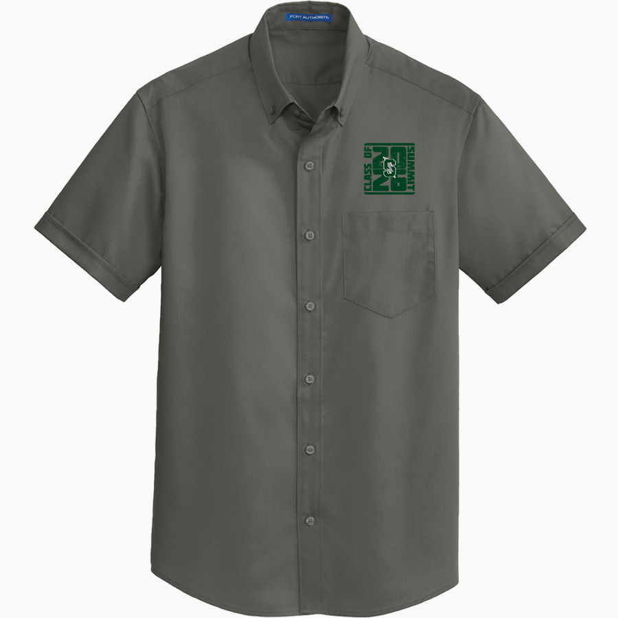 Summit High School Storm <span class="pdp-name-mascot">Summit High School Storm</span> Port Authority Men's Short Sleeve SuperPro Twill Shirt
