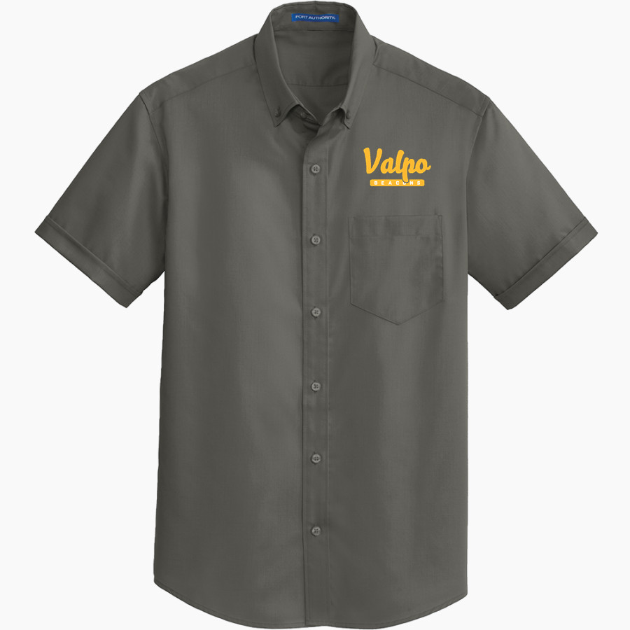Valparaiso Beacons <span class="pdp-name-mascot">Valparaiso Beacons</span> Port Authority Men's Short Sleeve SuperPro Twill Shirt