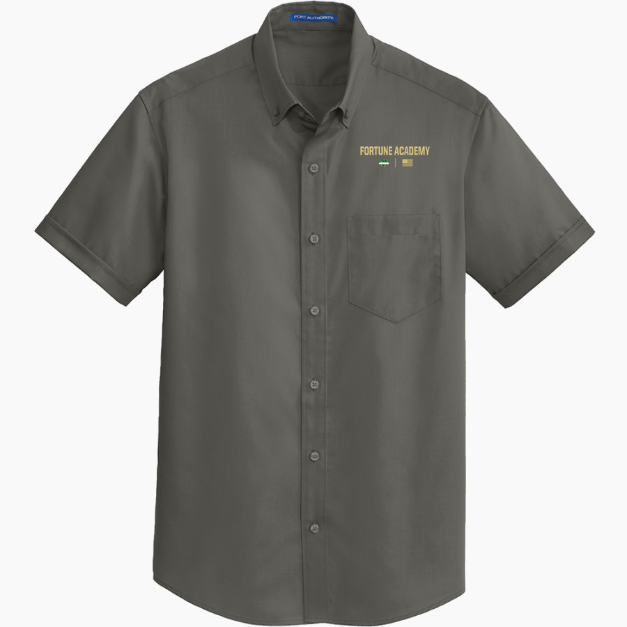 Fortune Academy Mighty Oaks online store Port Authority Men's Short Sleeve SuperPro Twill Shirt