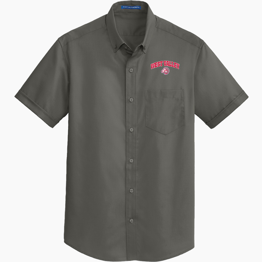 West Valley Rams Online Store <span class="pdp-name-mascot">West Valley Rams</span> Port Authority Men's Short Sleeve SuperPro Twill Shirt