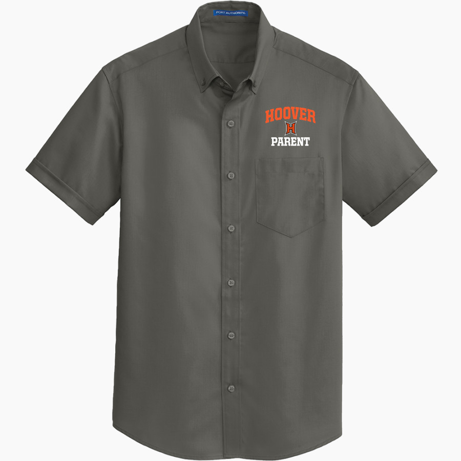 Hoover Buccaneers The Official Online Store <span class="pdp-name-mascot">Hoover Buccaneers</span> Port Authority Men's Short Sleeve SuperPro Twill Shirt
