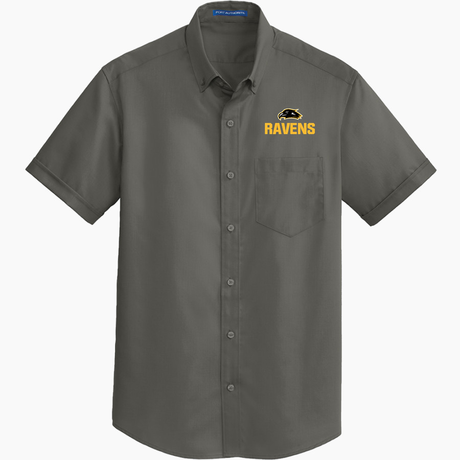 RCS High School Ravens Port Authority Men's Short Sleeve SuperPro Twill Shirt