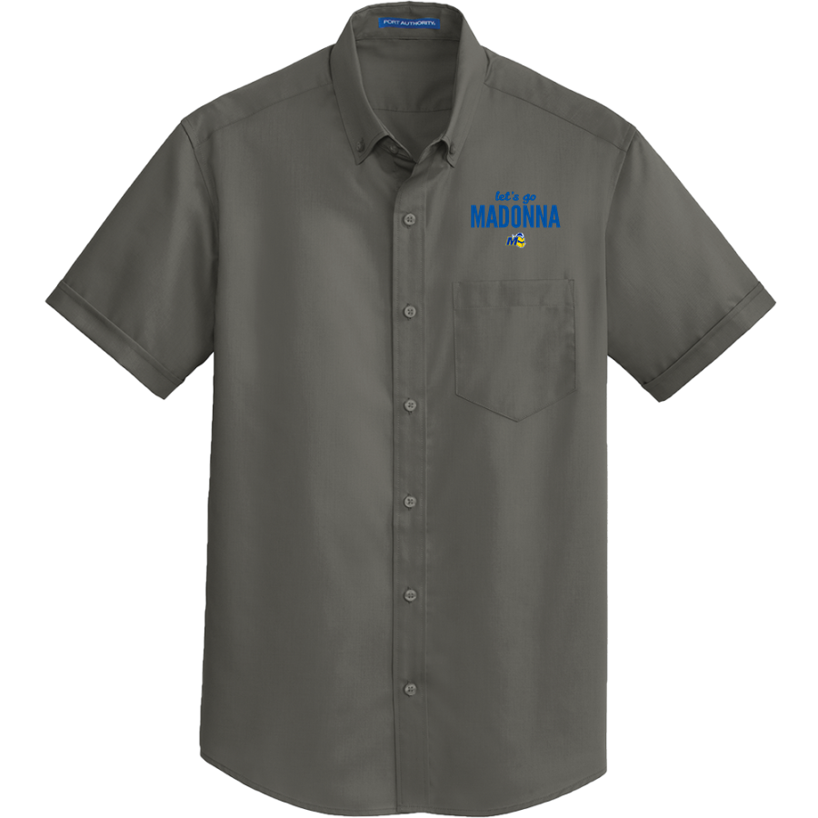 Madonna Crusaders <span class="pdp-name-mascot">Madonna Crusaders</span> Port Authority Men's Short Sleeve SuperPro Twill Shirt