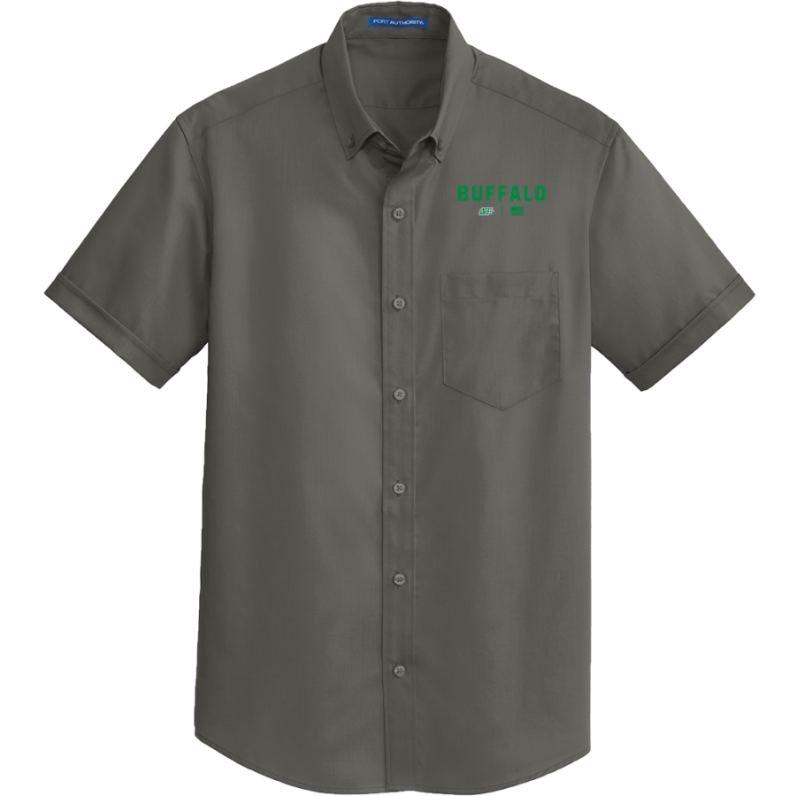 Buffalo Envy Allstar Cheerleading Envy <span class="pdp-name-mascot">Buffalo Envy Allstar Cheerleading</span> Port Authority Men's Short Sleeve SuperPro Twill Shirt