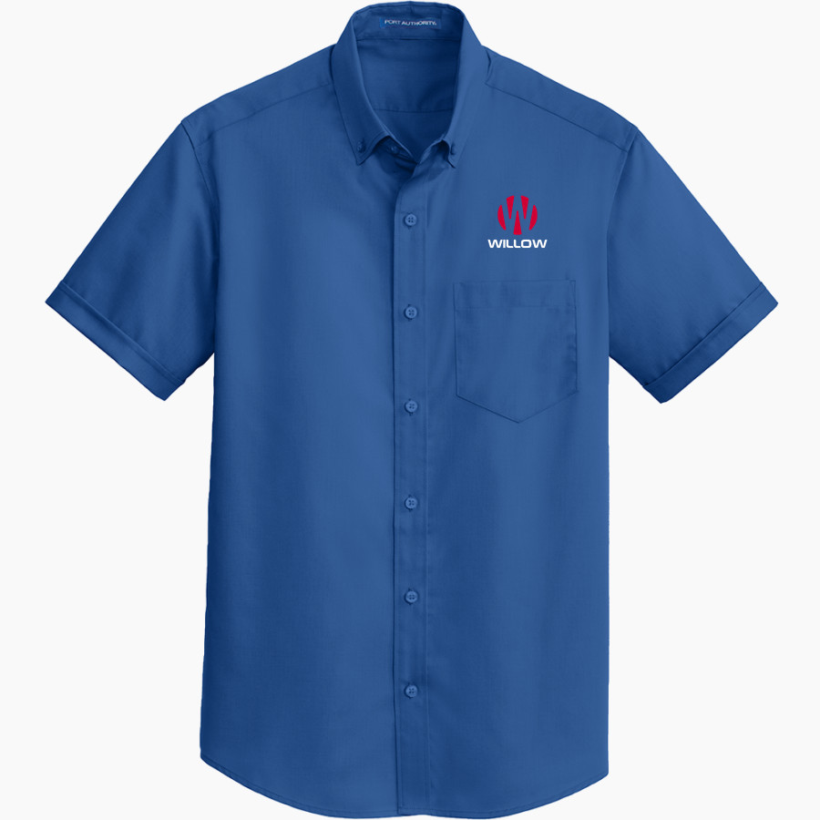 Willow TV Willow TV <span class="pdp-name-mascot">Willow TV</span> Port Authority Men's Short Sleeve SuperPro Twill Shirt