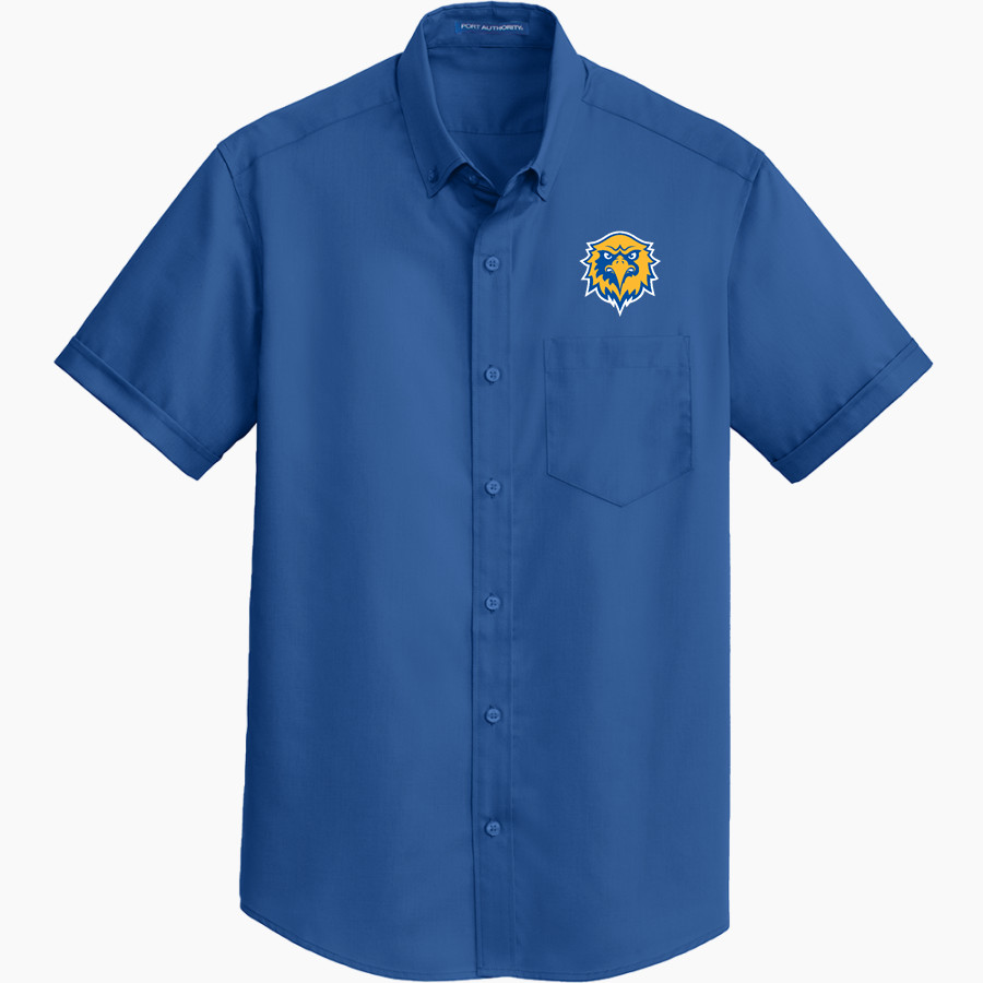 Spalding University Eagles <span class="pdp-name-mascot">Spalding University Eagles</span> Port Authority Men's Short Sleeve SuperPro Twill Shirt