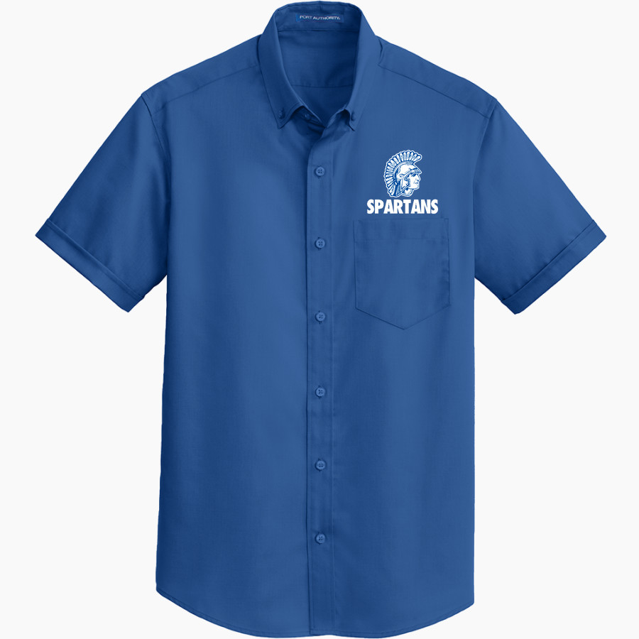 NORTH GREENE HIGH SCHOOL SPARTANS Port Authority Men's Short Sleeve SuperPro Twill Shirt