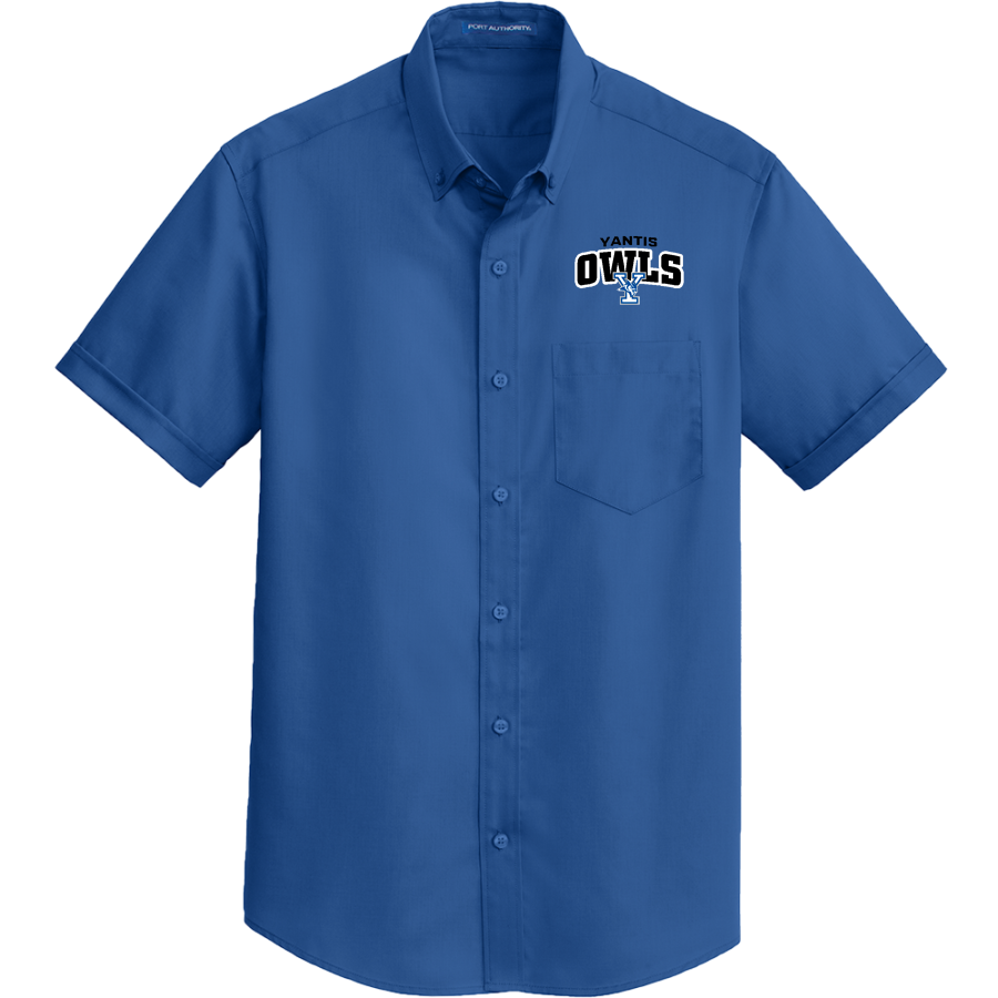 YANTIS HIGH SCHOOL OWLS <span class="pdp-name-mascot">YANTIS OWLS</span> Port Authority Men's Short Sleeve SuperPro Twill Shirt