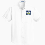 Mahone Mustangs Port Authority Men's Short Sleeve SuperPro Twill Shirt Front Thumbnail