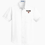 HACKETTSTOWN HIGH SCHOOL TIGERS <span class="pdp-name-mascot">HACKETTSTOWN TIGERS</span> Port Authority Men's Short Sleeve SuperPro Twill Shirt Front Thumbnail