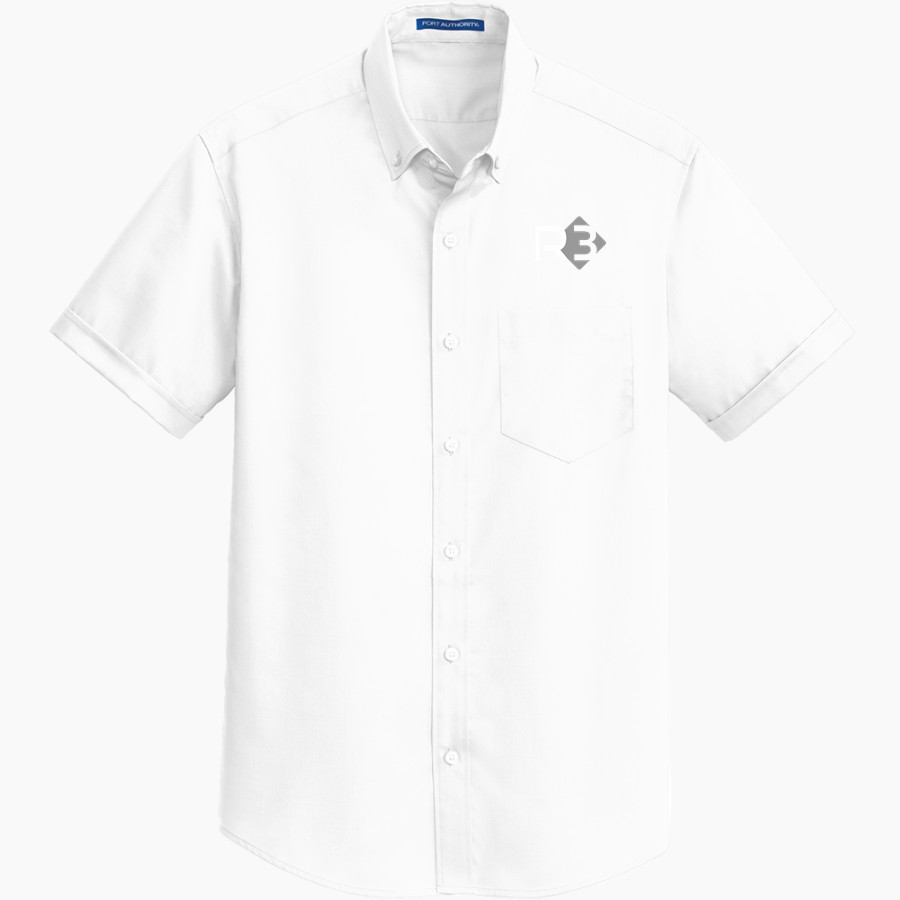 BVSA BOBBY VALENTINE'S SP <span class="pdp-name-mascot">BOBBY VALENTINE'S SPORTS ACADEMY</span> Port Authority Men's Short Sleeve SuperPro Twill Shirt