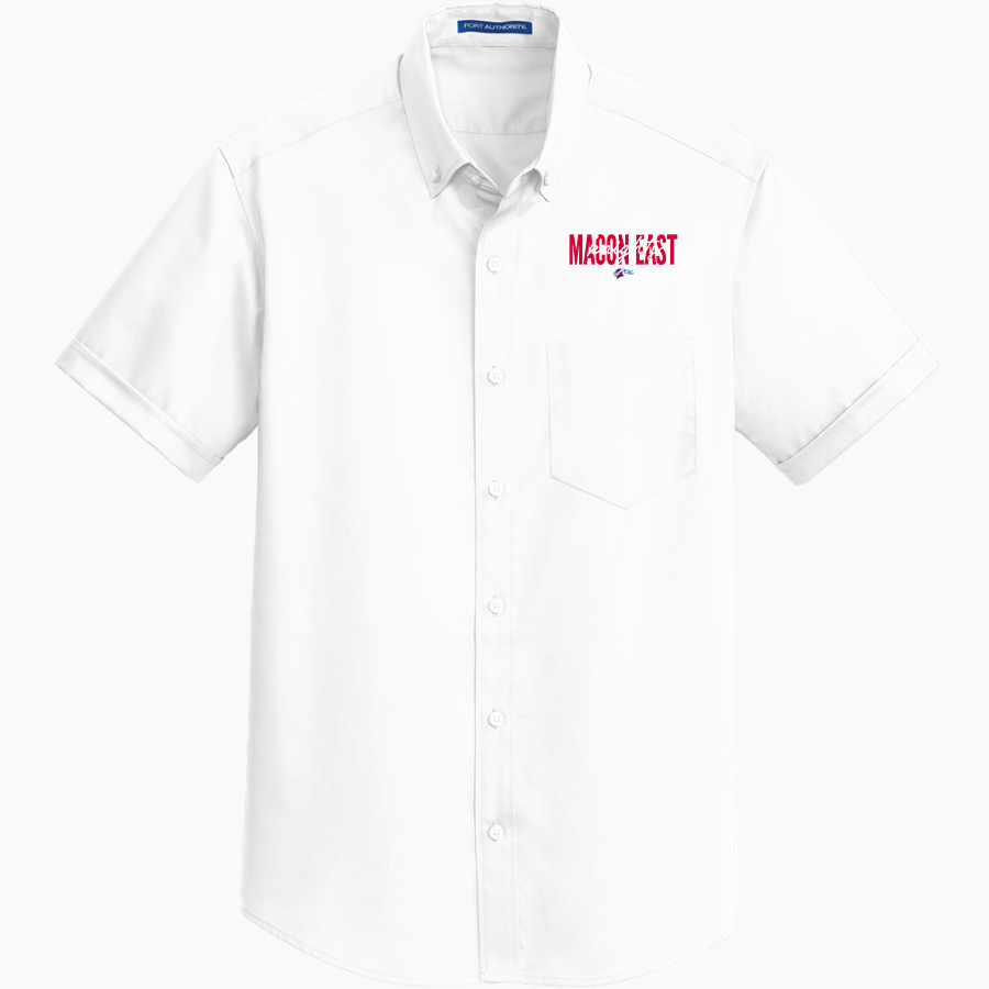 Macon East Knights <span class="pdp-name-mascot">Macon East Knights</span> Port Authority Men's Short Sleeve SuperPro Twill Shirt