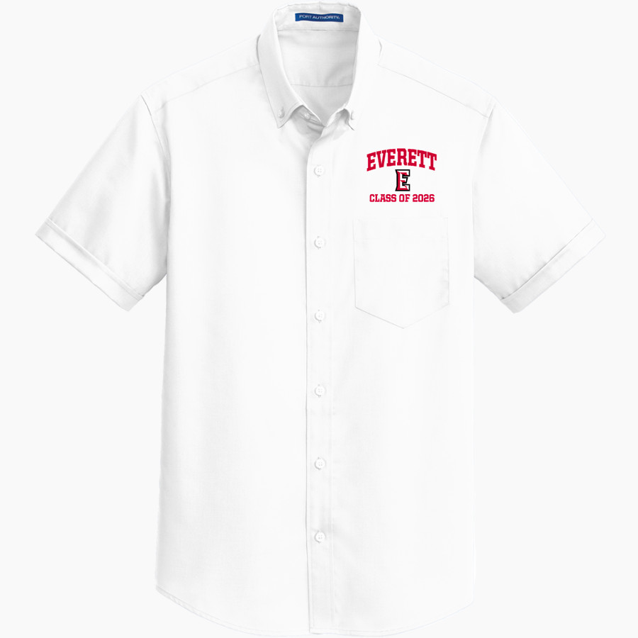 Everett Trojan <span class="pdp-name-mascot">Everett Trojans</span> Port Authority Men's Short Sleeve SuperPro Twill Shirt