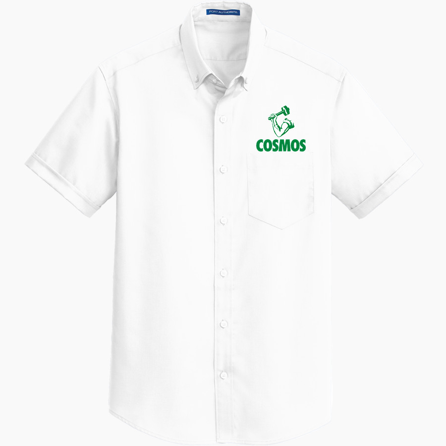 SPRINGFIELD HIGH SCHOOL COSMOS Port Authority Men's Short Sleeve SuperPro Twill Shirt