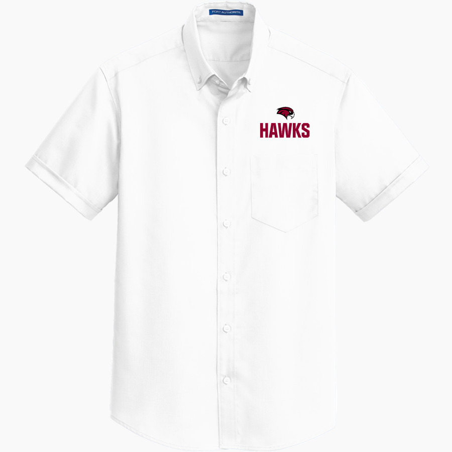 DELHI HIGH SCHOOL HAWKS <span class="pdp-name-mascot">DELHI HAWKS</span> Port Authority Men's Short Sleeve SuperPro Twill Shirt