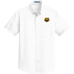 ITASCA HIGH SCHOOL WAMPUS CATS <span class="pdp-name-mascot">ITASCA WAMPUS CATS</span> Port Authority Men's Short Sleeve SuperPro Twill Shirt Front Thumbnail