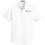 HYDRO-EAKLY HIGH SCHOOL BOBCATS <span class="pdp-name-mascot">HYDRO - EAKLY BOBCATS</span> Port Authority Men's Short Sleeve SuperPro Twill Shirt Front Thumbnail