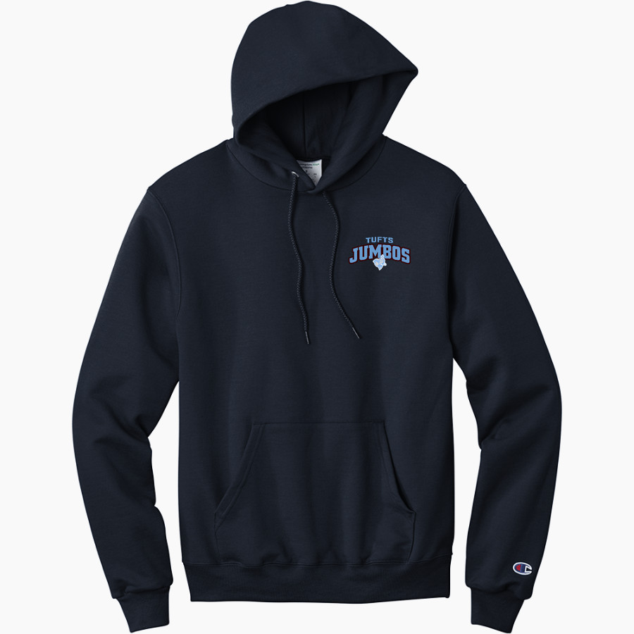 Tufts Jumbos Champion Men's Powerblend Pullover Hoodie