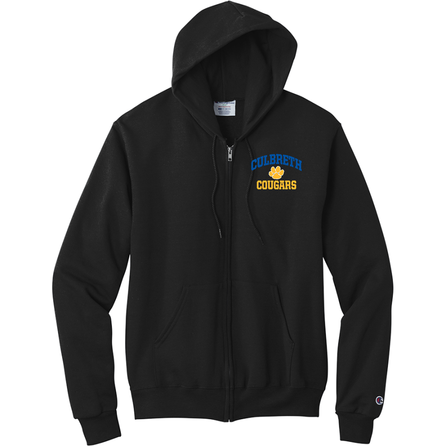CULBRETH Cougars <span class="pdp-name-mascot">GREY CULBRETH MIDDLE SCHOOL Cougars</span> Champion Men's Powerblend Full-Zip Hoodie