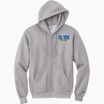 CLYDE HIGH SCHOOL FLIERS <span class="pdp-name-mascot">CLYDE FLIERS</span> Champion Men's Powerblend Full-Zip Hoodie Front Thumbnail