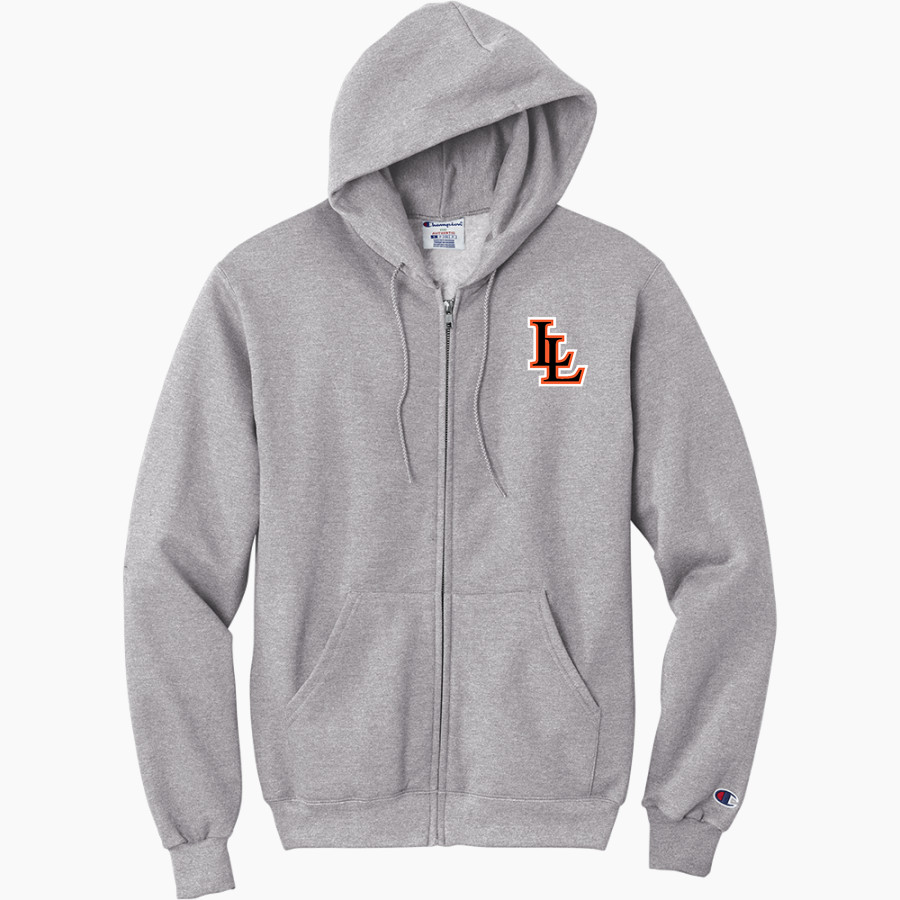 LINDSAY SCHOOL DISTRICT 9 LEOPARDS <span class="pdp-name-mascot">LINDSAY LEOPARDS</span> Champion Men's Powerblend Full-Zip Hoodie