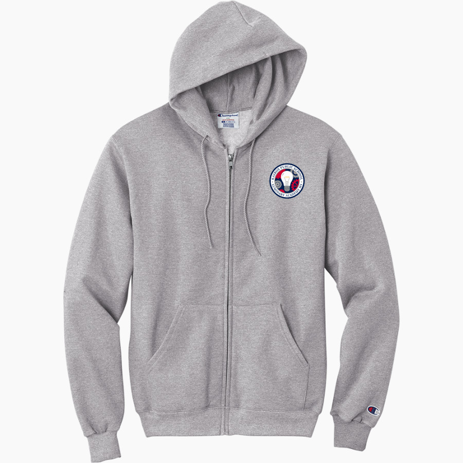 Kairos Public Schools Patriots <span class="pdp-name-mascot">Kairos Public Schools Patriots</span> Champion Men's Powerblend Full-Zip Hoodie