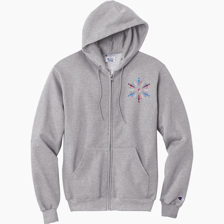 MILLSAP HIGH SCHOOL BULLDOGS <span class="pdp-name-mascot">MILLSAP BULLDOGS</span> Champion Men's Powerblend Full-Zip Hoodie