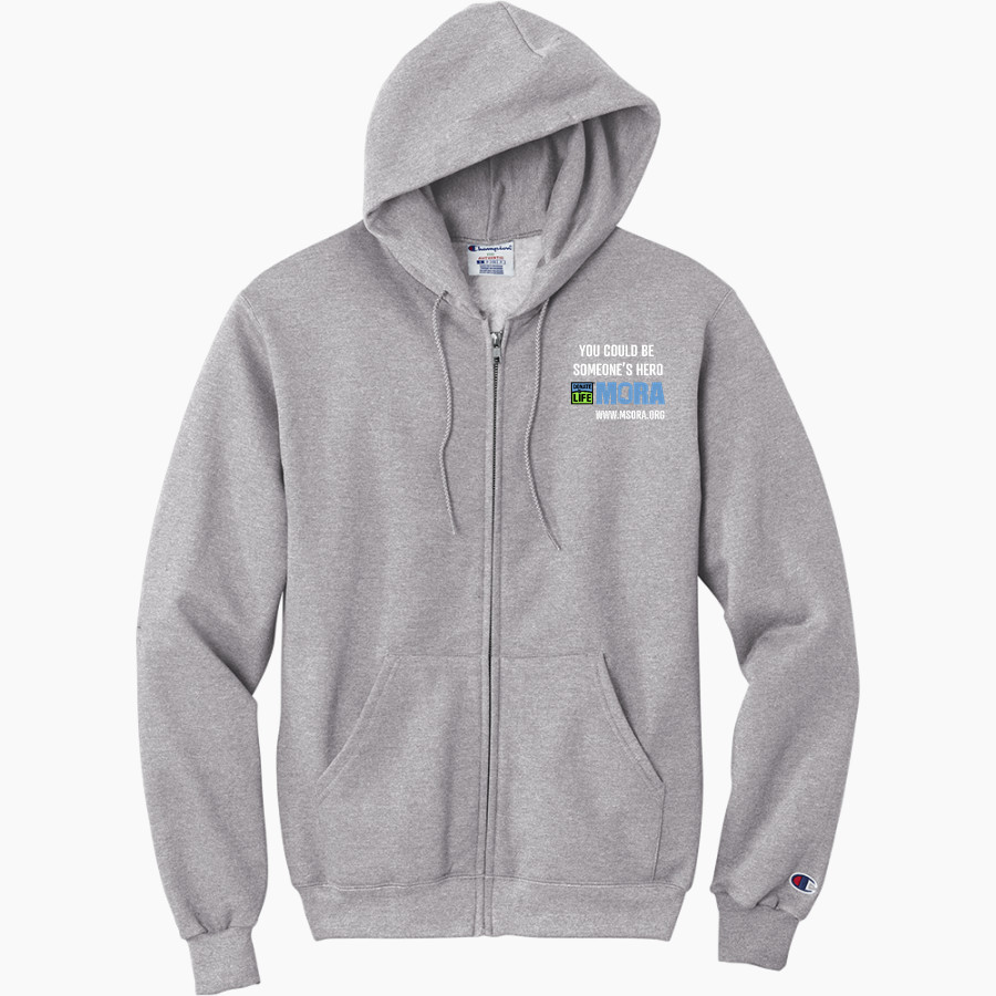 Mississippi Organ Recovery Mississippi Organ Re <span class="pdp-name-mascot">Mississippi Organ Recovery</span> Champion Men's Powerblend Full-Zip Hoodie