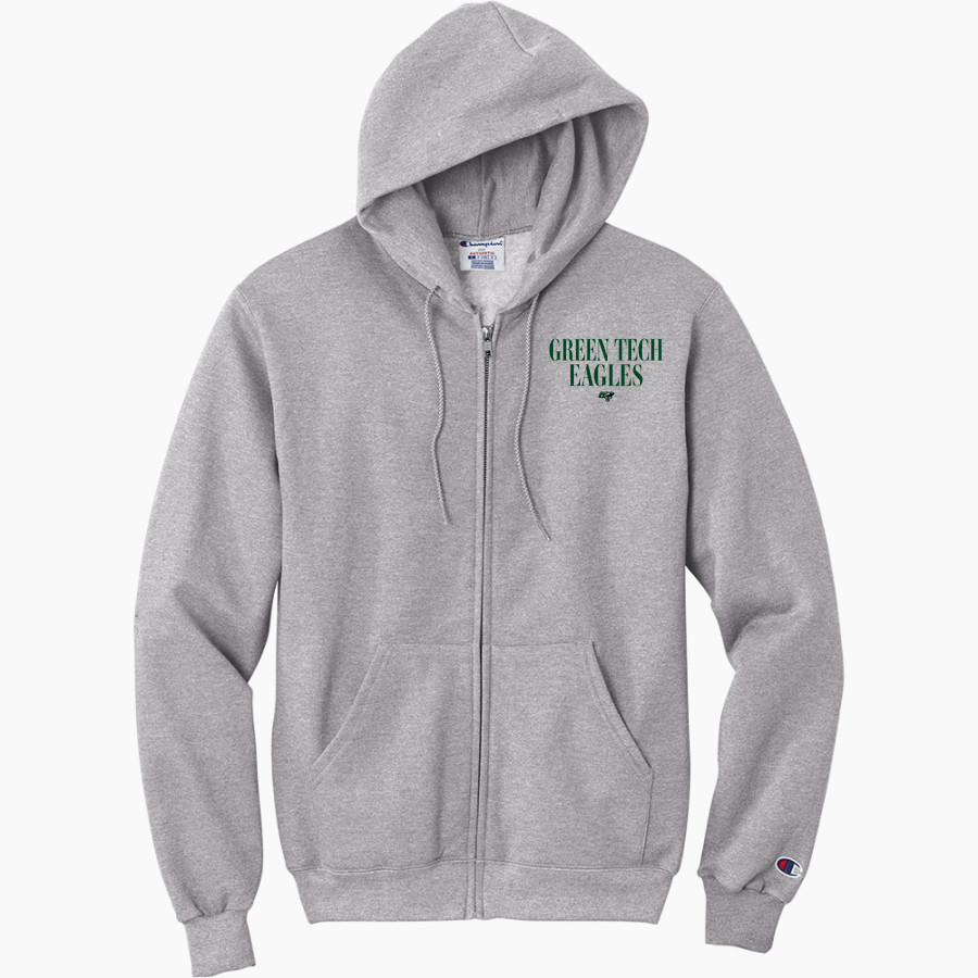 Green Tech Eagles <span class="pdp-name-mascot">Green Tech Soaring Eagles</span> Champion Men's Powerblend Full-Zip Hoodie