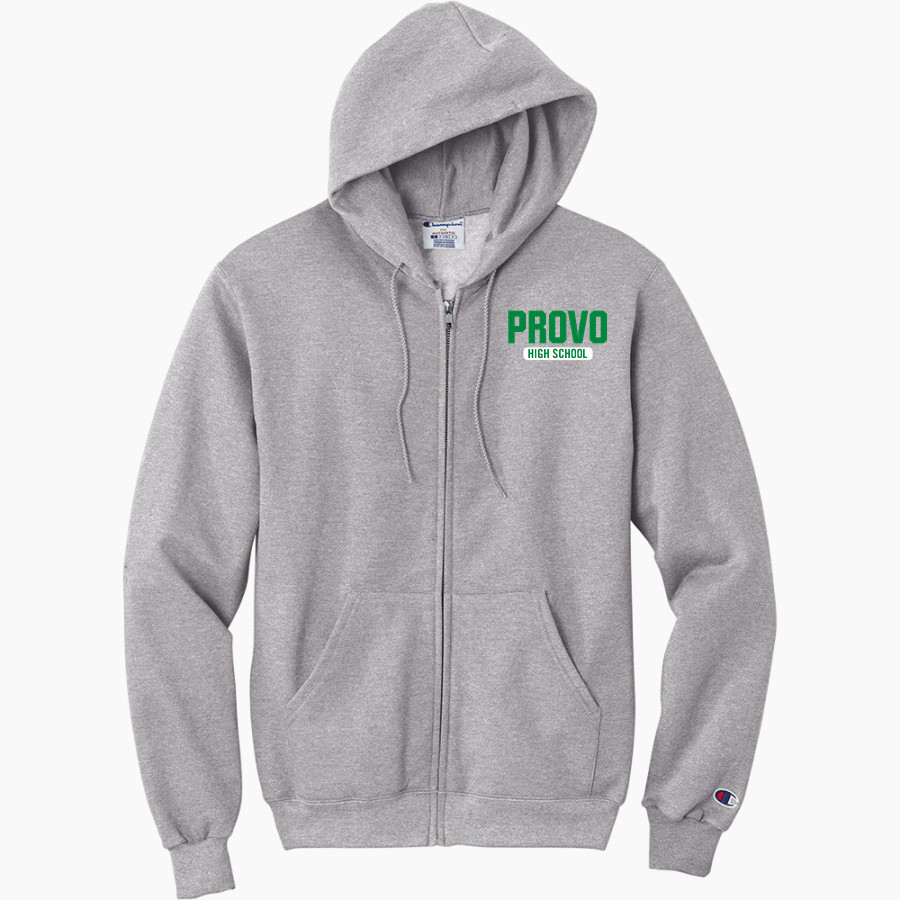 PROVO HIGH SCHOOL BULLDOGS <span class="pdp-name-mascot">PROVO BULLDOGS</span> Champion Men's Powerblend Full-Zip Hoodie