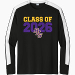 BLOOMINGTON HIGH SCHOOL PURPLE RAIDERS <span class="pdp-name-mascot">BLOOMINGTON PURPLE RAIDERS</span> Sport-Tek Men's Competitor United Long-Sleeve Crew Front Thumbnail