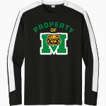MILAN HIGH SCHOOL WILDCATS <span class="pdp-name-mascot">MILAN WILDCATS</span> Sport-Tek Men's Competitor United Long-Sleeve Crew Front Thumbnail