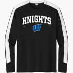 WINDSOR ACADEMY KNIGHTS <span class="pdp-name-mascot">WINDSOR ACADEMY KNIGHTS</span> Sport-Tek Men's Competitor United Long-Sleeve Crew Front Thumbnail