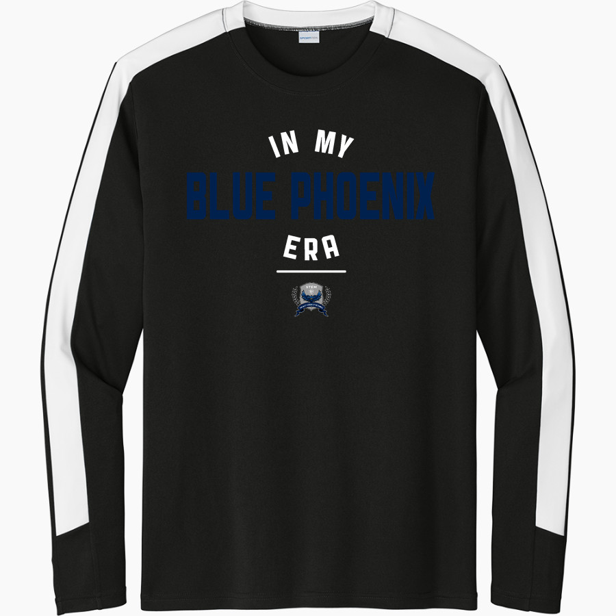 STEM Innovation Academy of the Oranges we rise together <span class="pdp-name-mascot">STEM Phoenix</span> Sport-Tek Men's Competitor United Long-Sleeve Crew