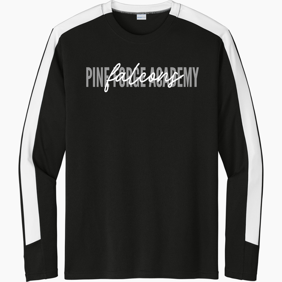 Pine Forge Academy Falcons <span class="pdp-name-mascot">Pine Forge Academy Falcons</span> Sport-Tek Men's Competitor United Long-Sleeve Crew