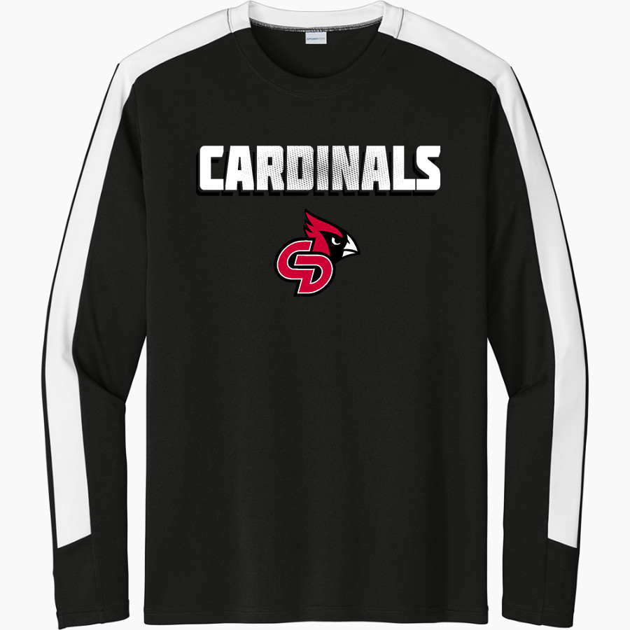 Central Decatur Cardinals Sport-Tek Men's Competitor United Long-Sleeve Crew