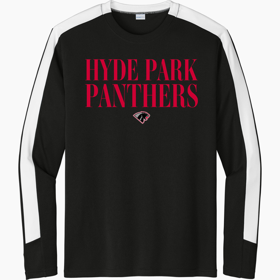 Hyde Park Schools PANTHERS <span class="pdp-name-mascot">Hyde Park Baptist School PANTHERS</span> Sport-Tek Men's Competitor United Long-Sleeve Crew